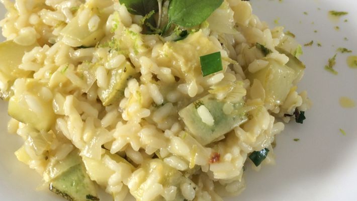 Receita de Risoto de Limão Siciliano e Ervas Frescas